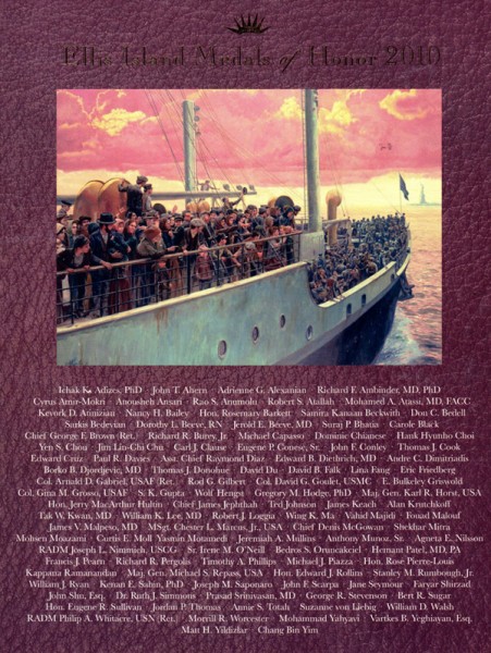 Past recipients of the Ellis Island Award